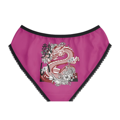 Women's Briefs: Dragons Pink