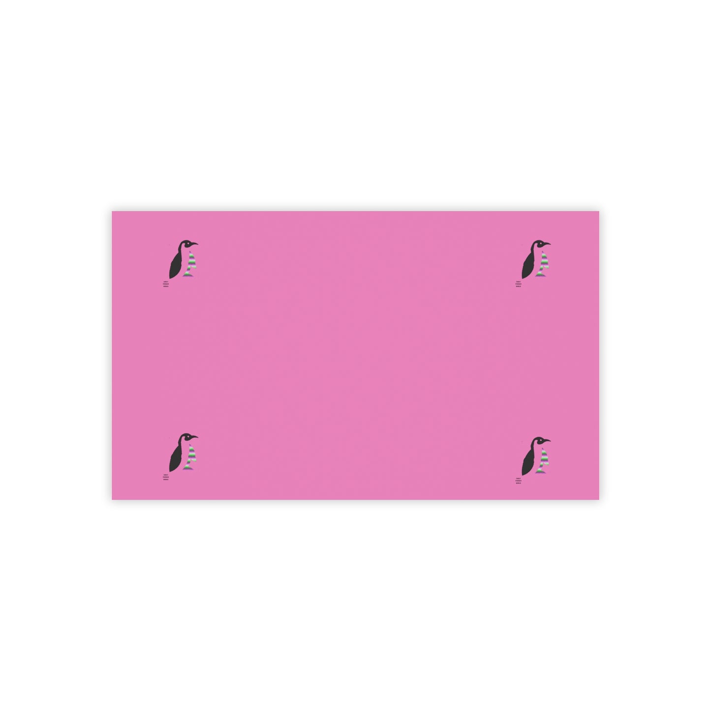 Post-it® Note Pads: Crazy Penguin World Logo Lite Pink