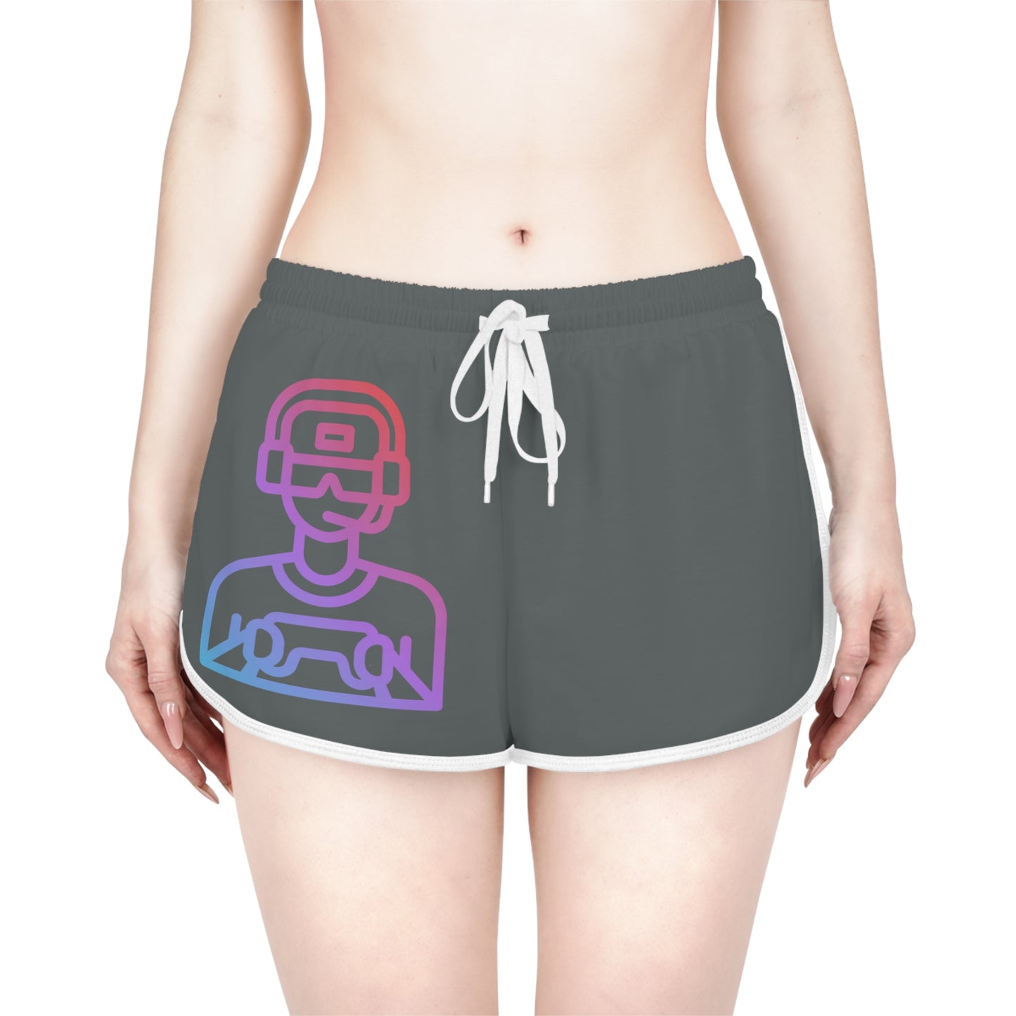 Women's Relaxed Shorts: Gaming Dark Grey