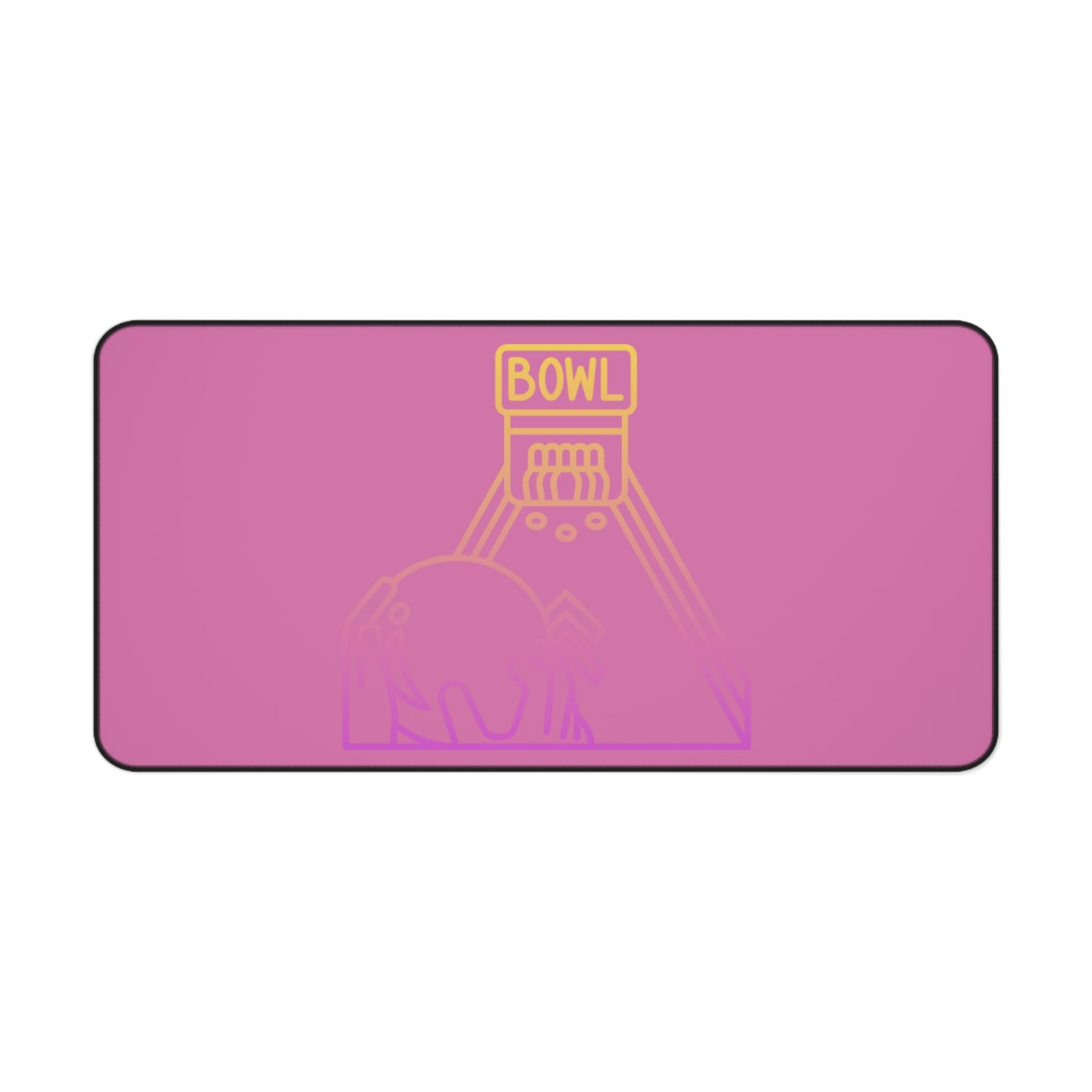 Desk Mat: Bowling Lite Pink