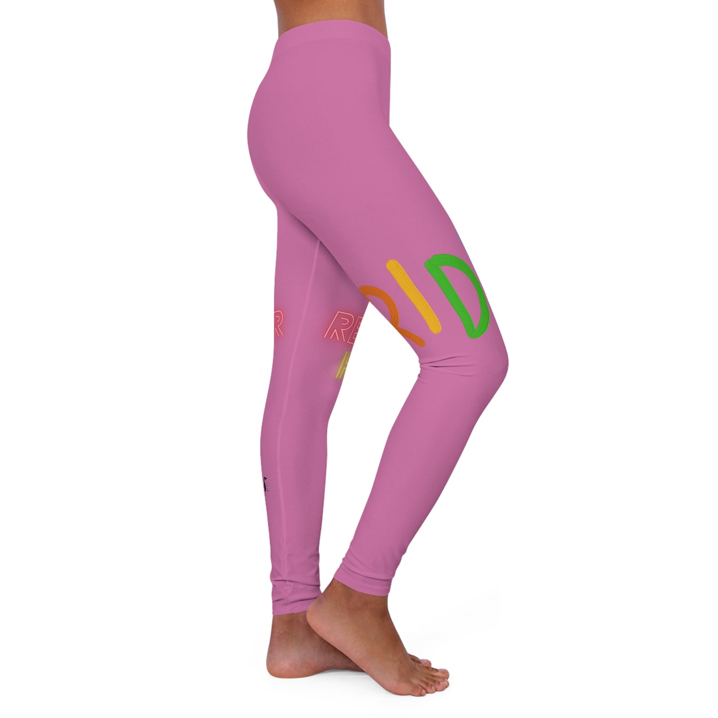 Women's Spandex Leggings: LGBTQ Pride Lite Pink