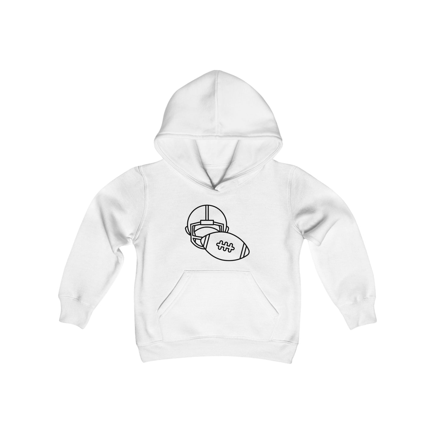 Youth Heavy Blend Hooded Sweatshirt: Football