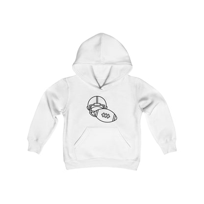 Youth Heavy Blend Hooded Sweatshirt: Football 