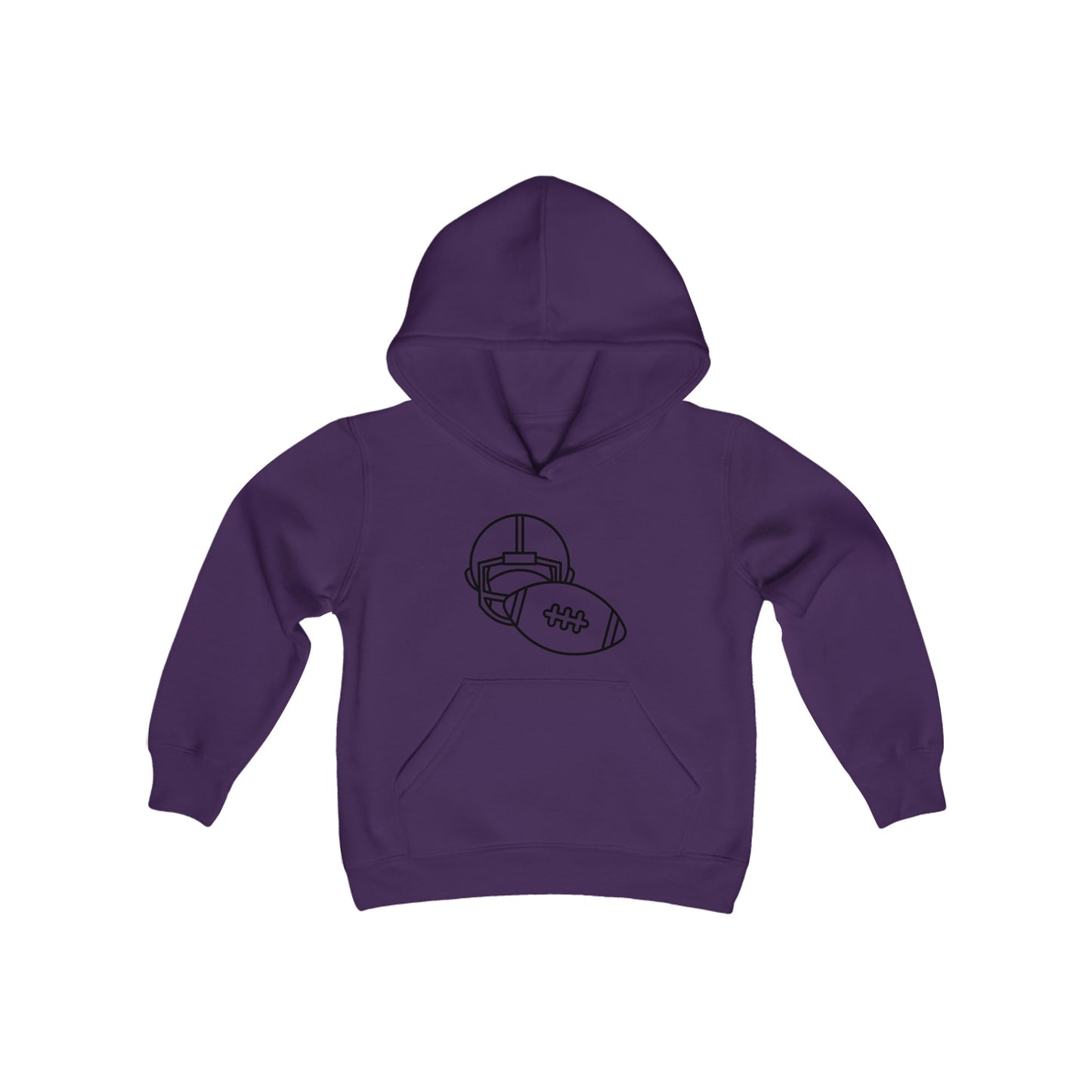 Youth Heavy Blend Hooded Sweatshirt: Football 