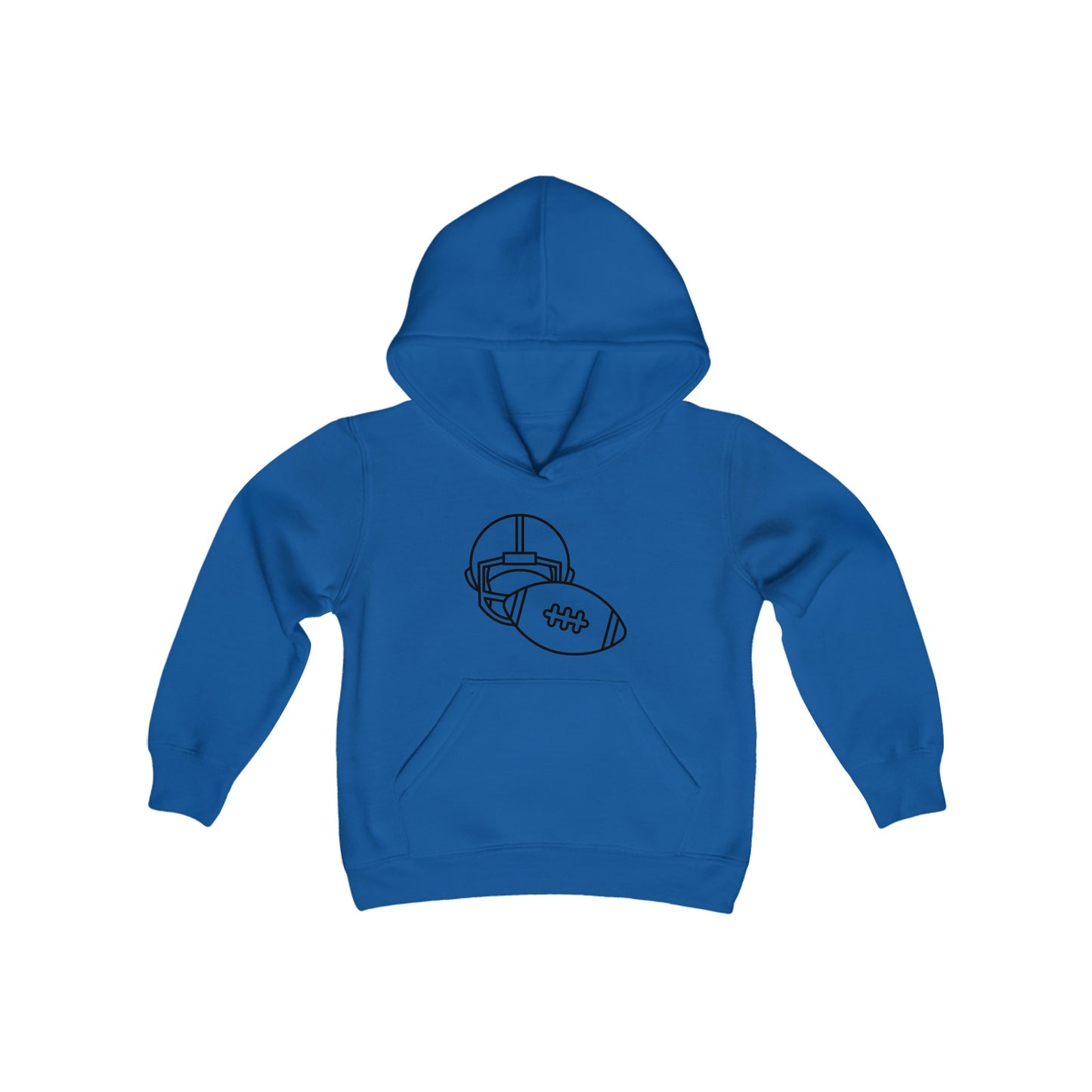 Youth Heavy Blend Hooded Sweatshirt: Football 