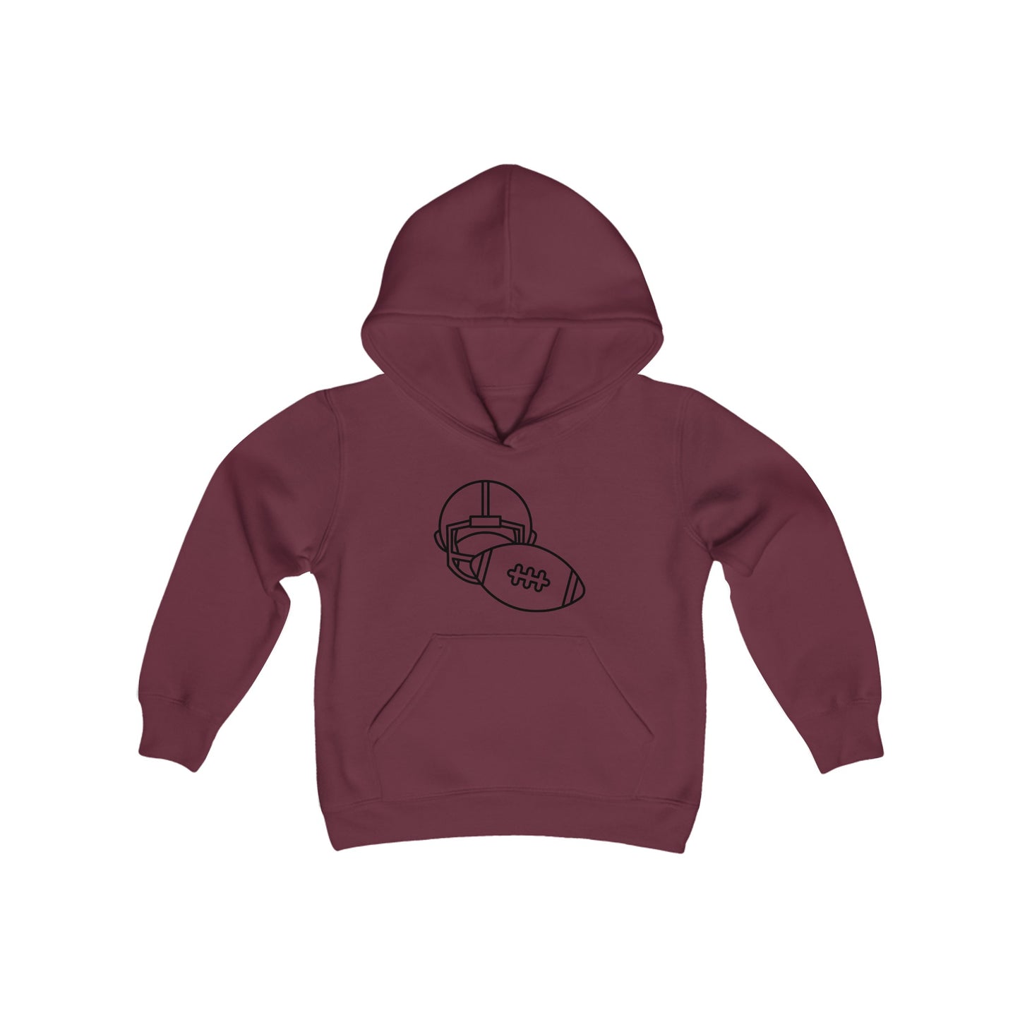 Youth Heavy Blend Hooded Sweatshirt: Football 