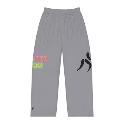 Women's Pajama Pants: Wrestling Grey