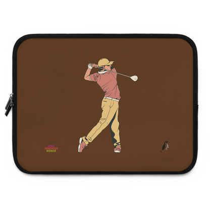 Laptop Sleeve: Golf Brown