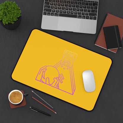 Desk Mat: Bowling Yellow