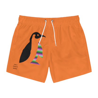 Swim Trunks: Crazy Penguin World Logo Crusta