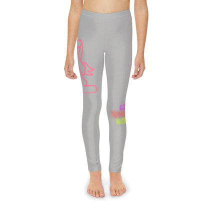 Youth Full-Length Leggings: Fight Cancer Lite Grey