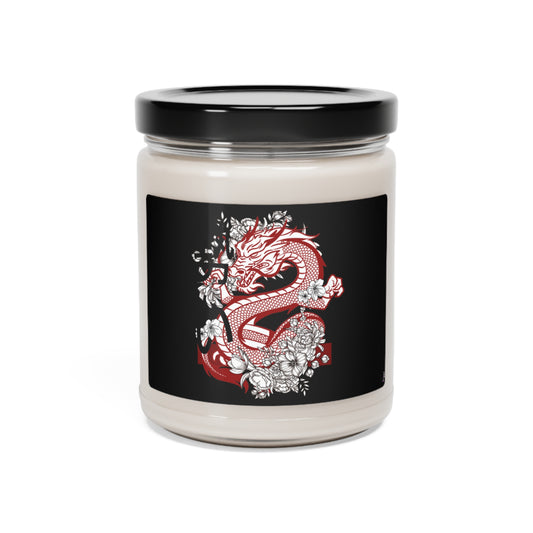 Scented Soy Candle, 9oz: Dragons Black
