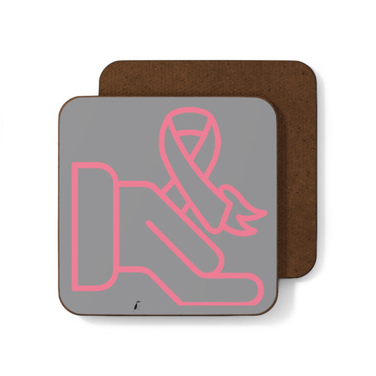 Hardboard Back Coaster: Fight Cancer Grey