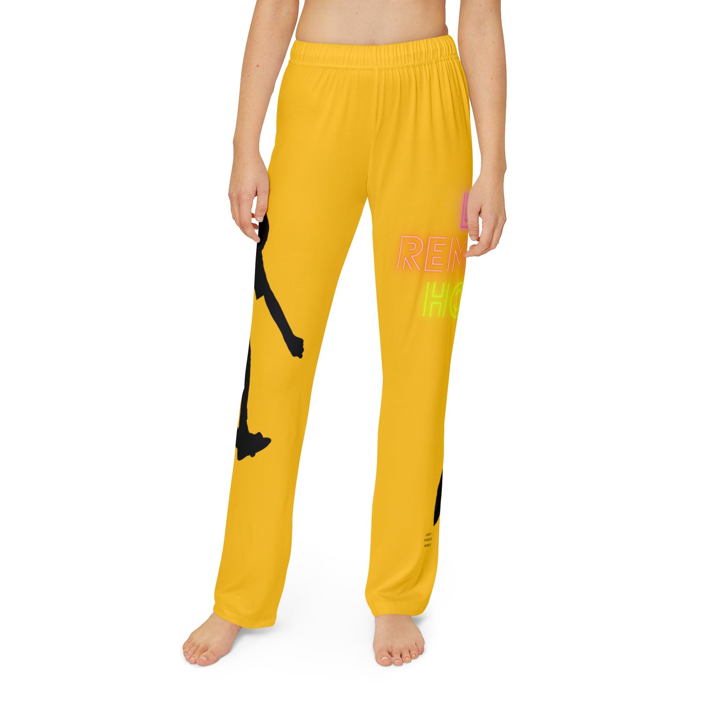 Kids Pajama Pants: Skateboarding Yellow