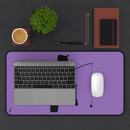 Desk Mat: Fishing Lite Purple