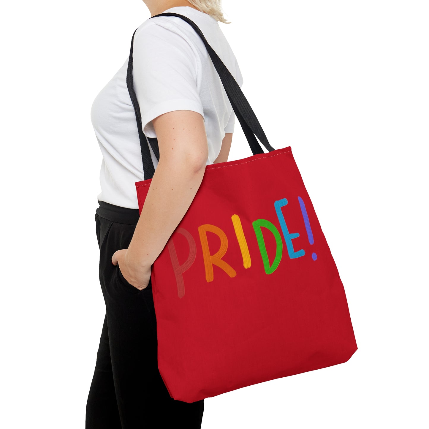 Tote Bag: LGBTQ Pride Dark Red