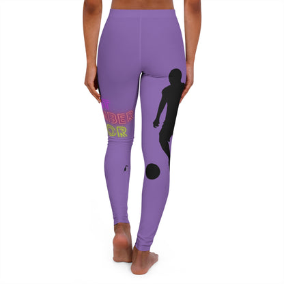 Women's Spandex Leggings: Soccer Lite Purple