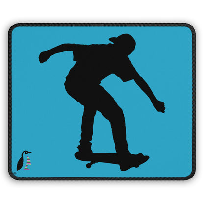 Gaming Mouse Pad: Skateboarding Turquoise