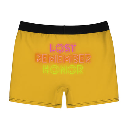 Men's Boxer Briefs: Lost Remember Honor Yellow