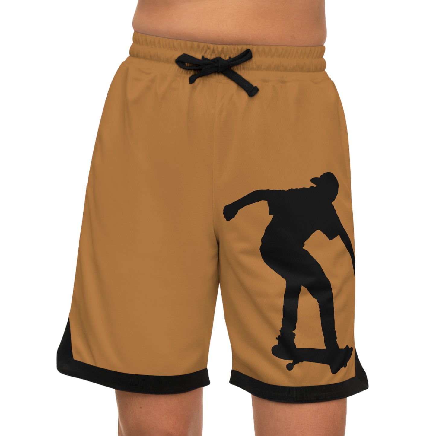 Basketball Rib Shorts: Skateboarding Lite Brown