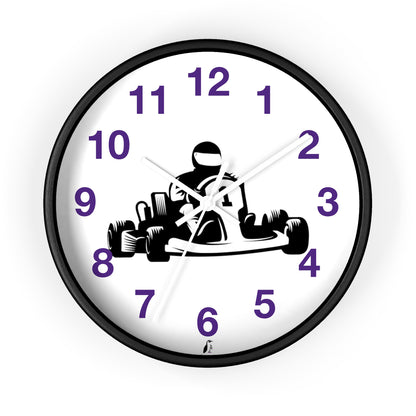 Wall clock: Racing Purple