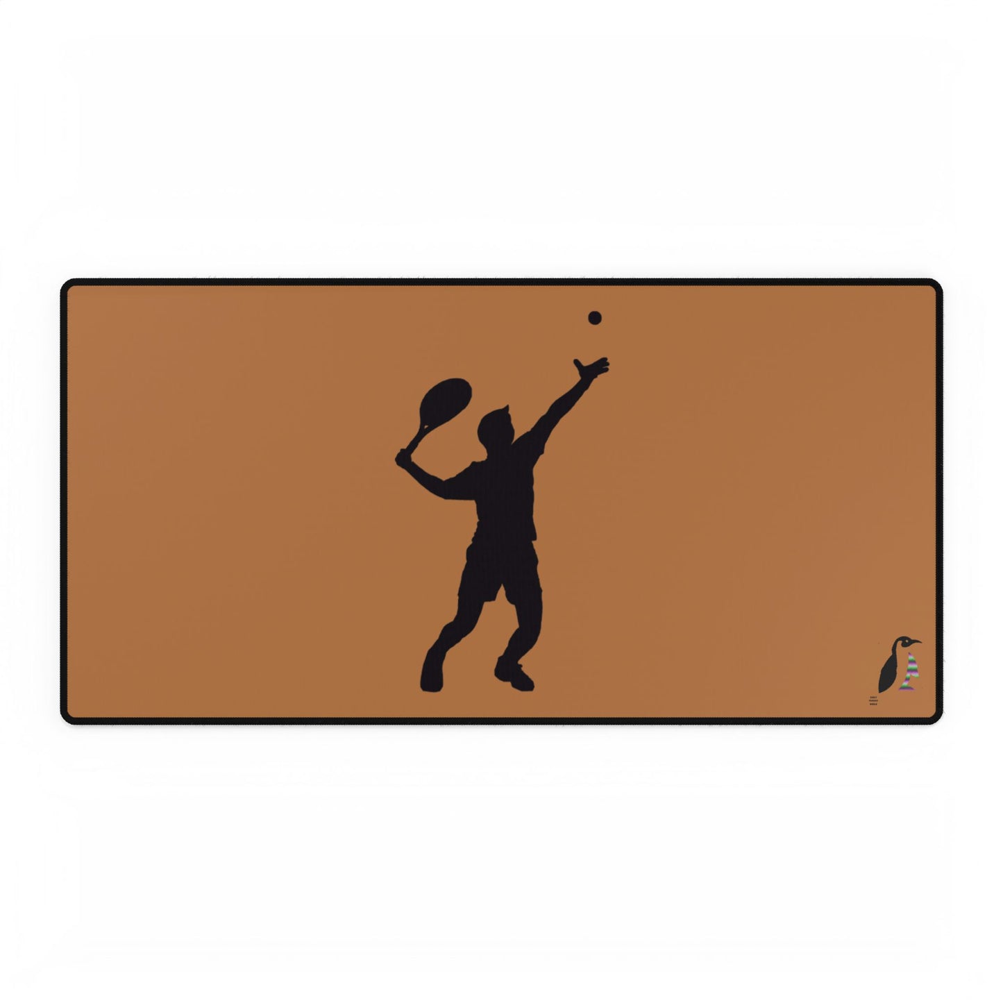 Desk Mats: Tennis Lite Brown