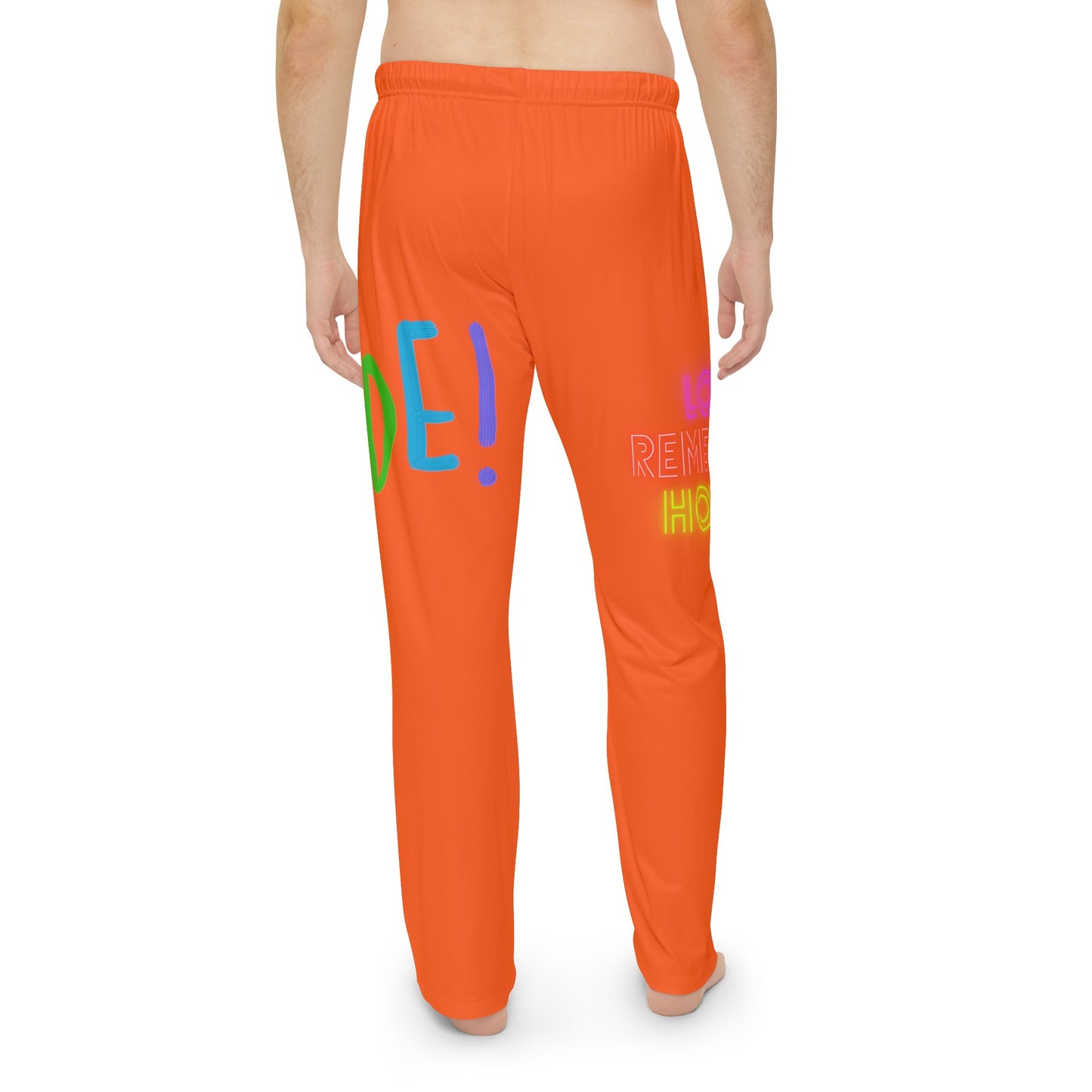 Men's Pajama Pants: LGBTQ Pride Orange