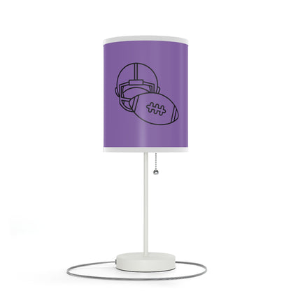 Lamp on a Stand, US|CA plug: Football Lite Purple