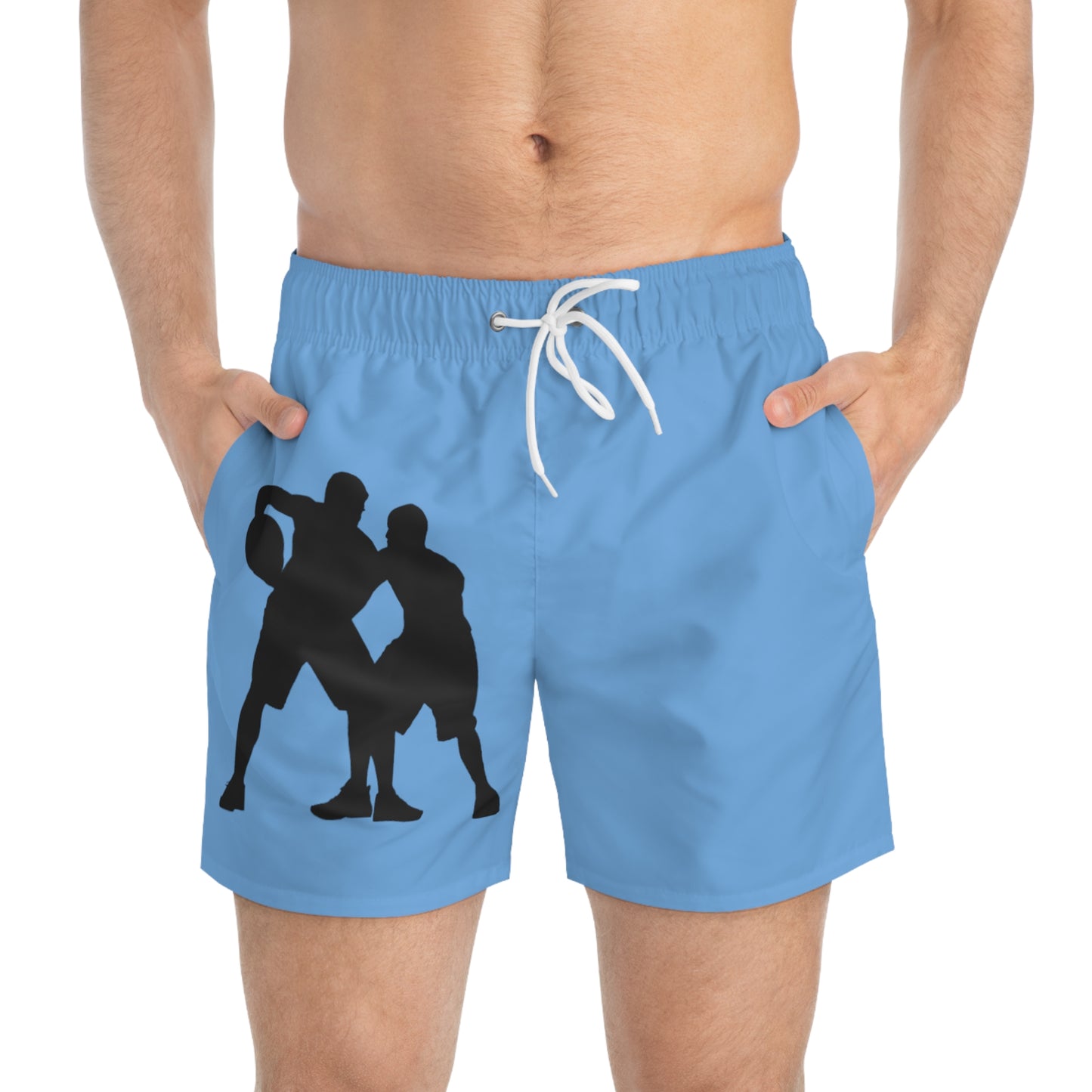 Swim Trunks: Basketball Lite Blue