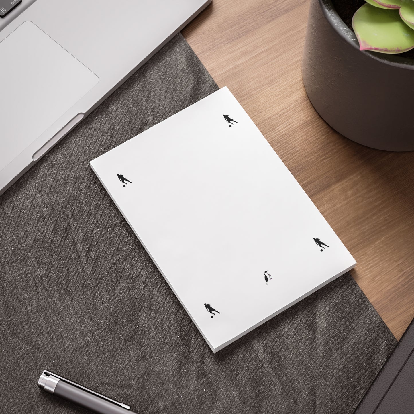 Post-it® Note Pads: Soccer White