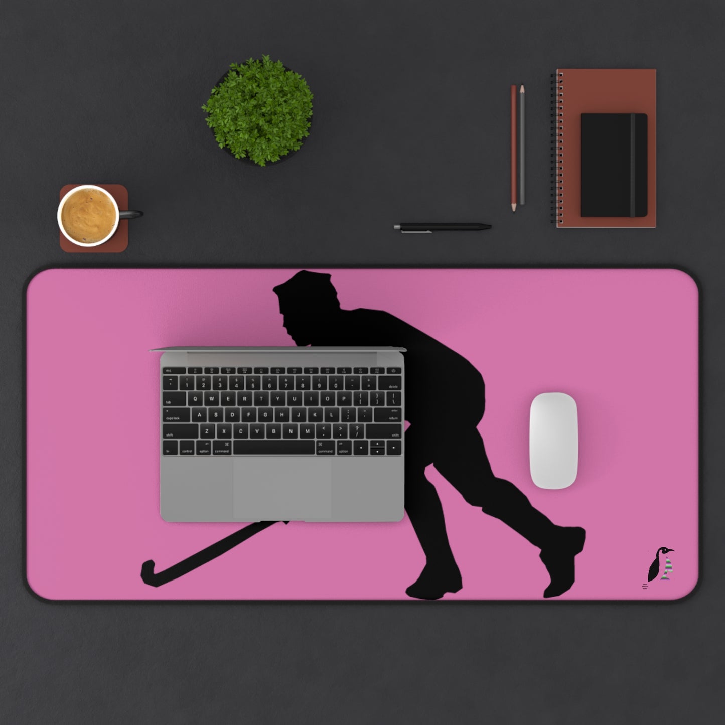 Desk Mat: Hockey Lite Pink