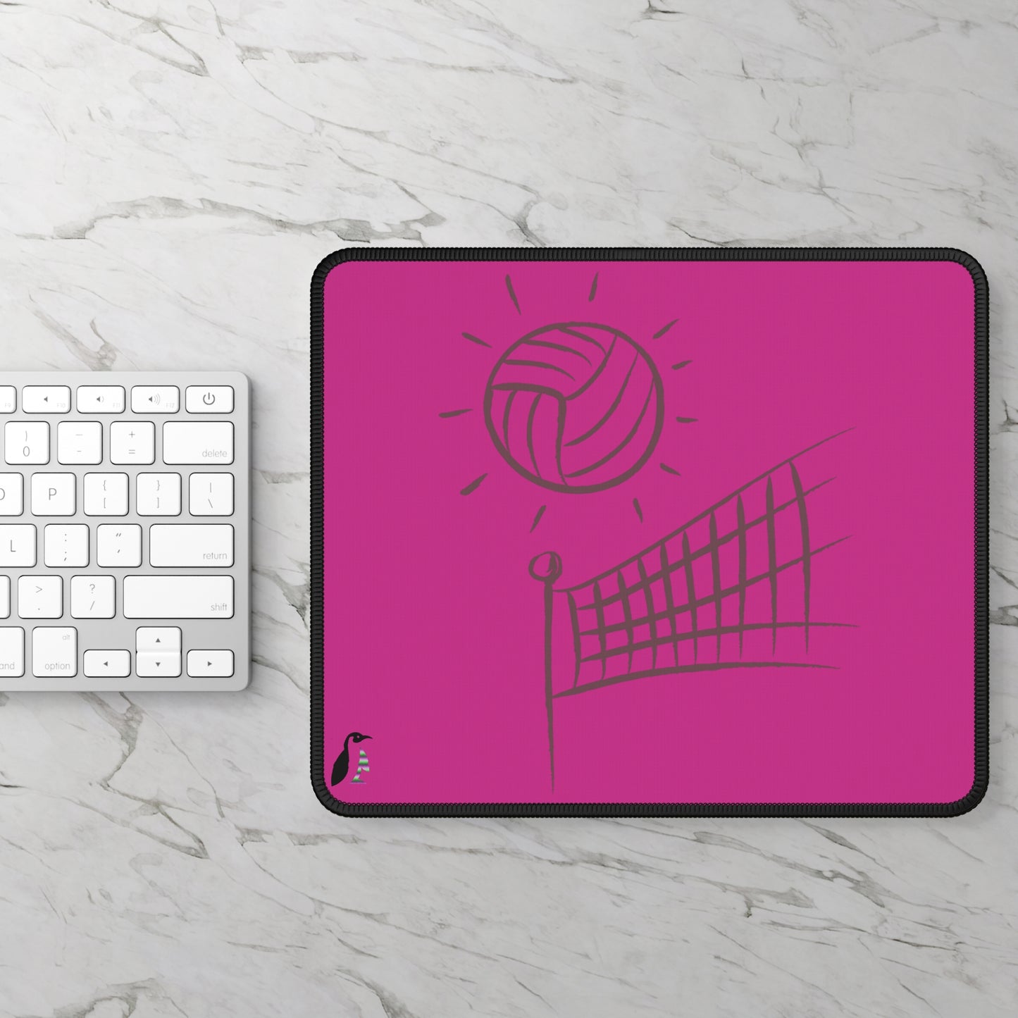 Gaming Mouse Pad: Volleyball Pink