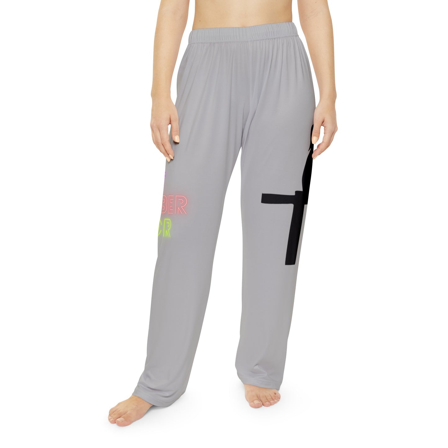 Women's Pajama Pants: Fishing Lite Grey