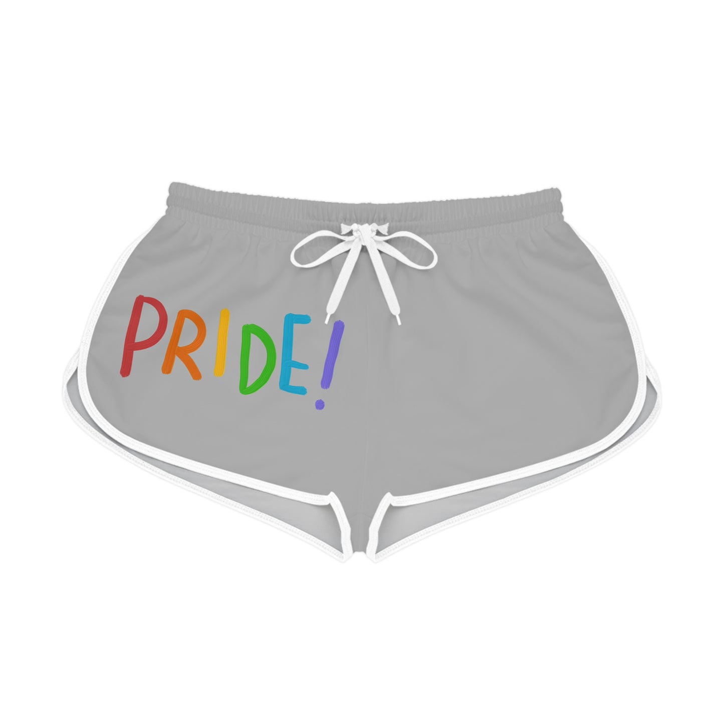 Women's Relaxed Shorts: LGBTQ Pride Lite Grey