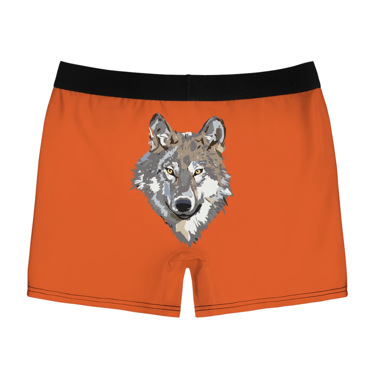 Men's Boxer Briefs: Wolves Orange