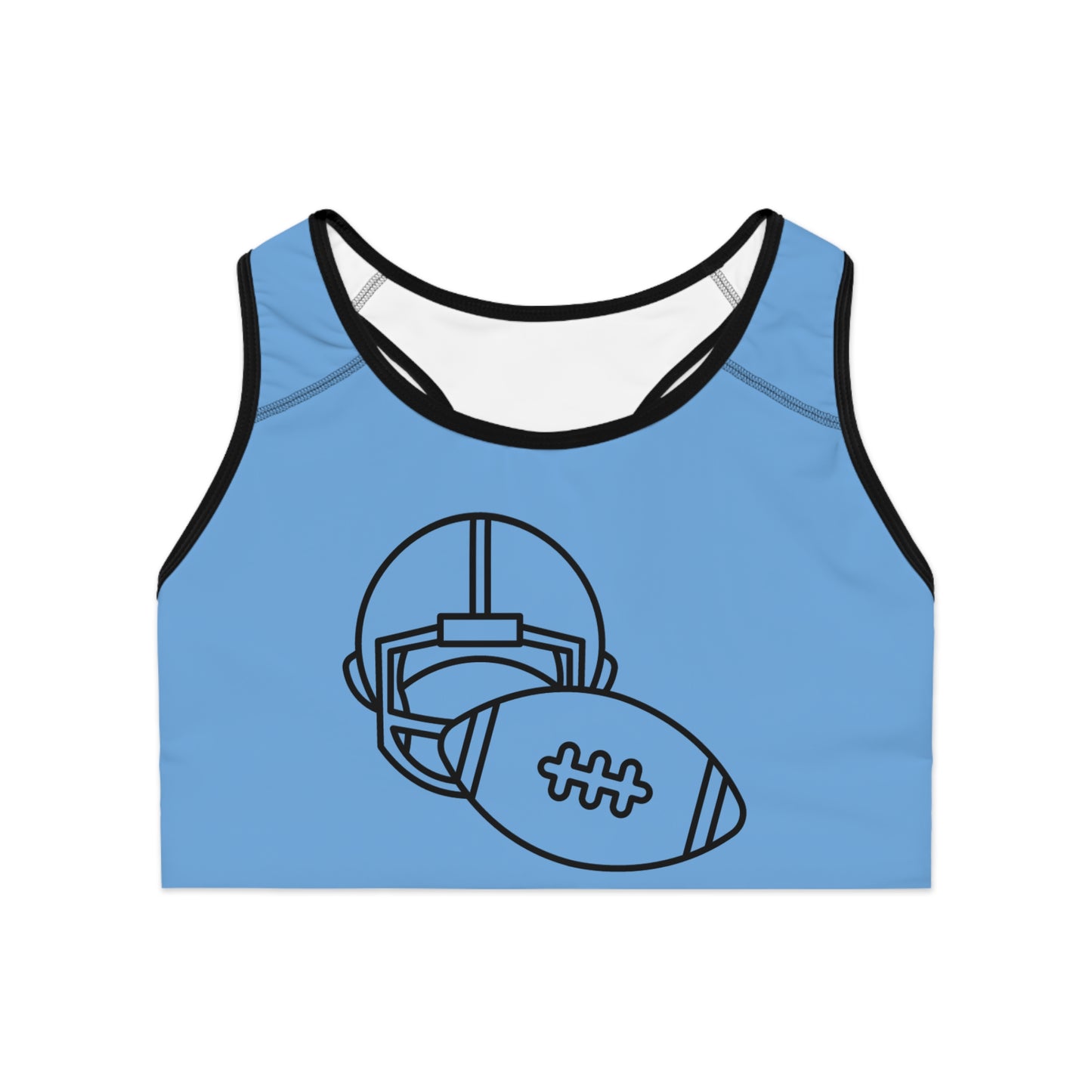 Sports Bra: Football Lite Blue