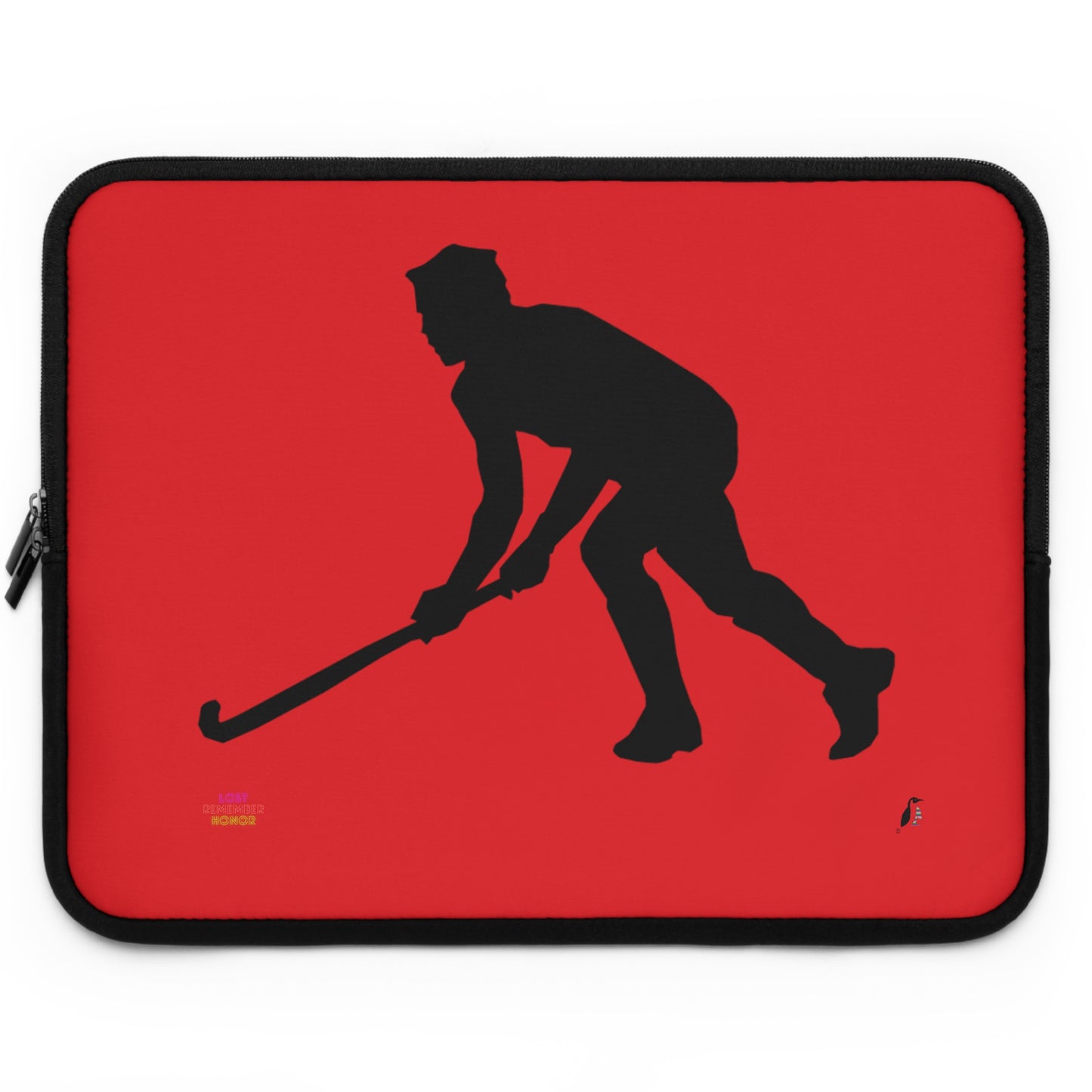 Laptop Sleeve: Hockey Red