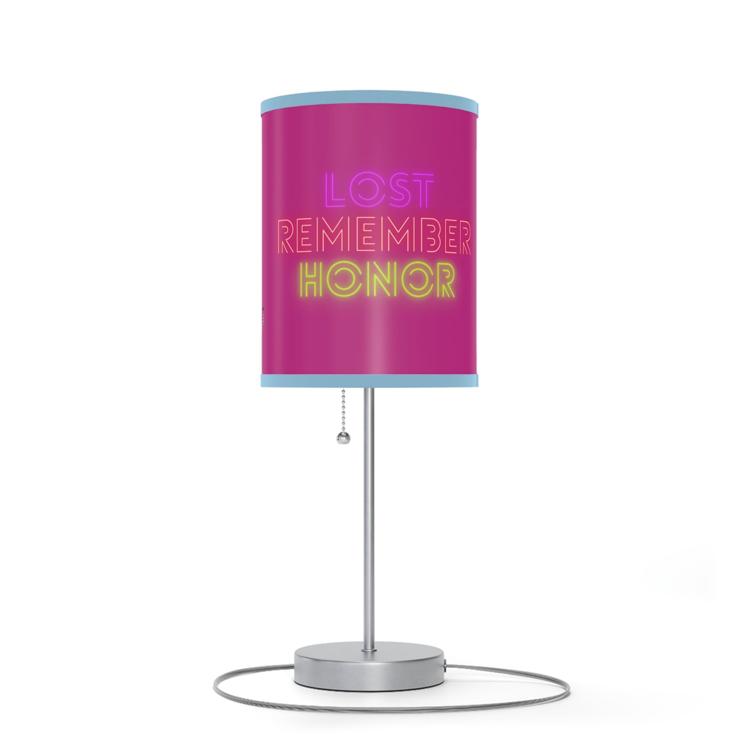 Lamp on a Stand, US|CA plug: Writing Pink