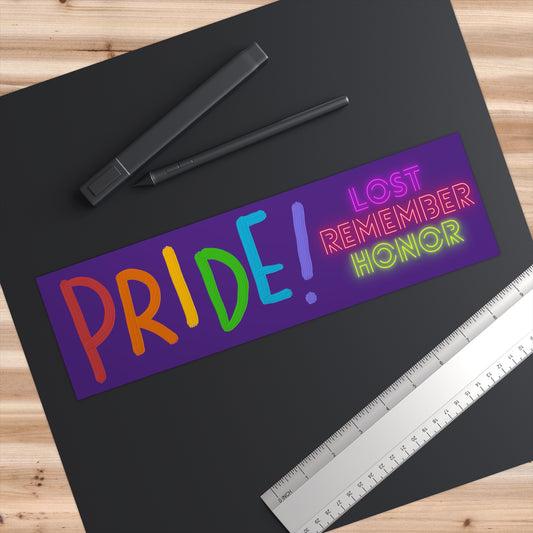 Bumper Stickers: LGBTQ Pride Purple