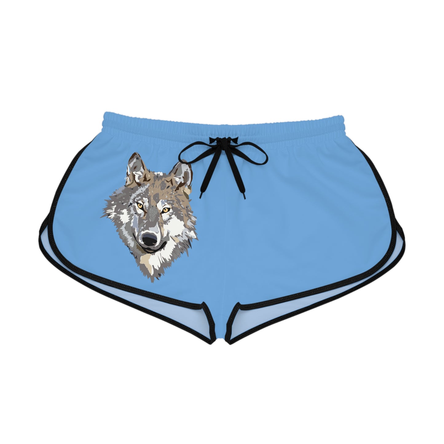 Women's Relaxed Shorts: Wolves Lite Blue