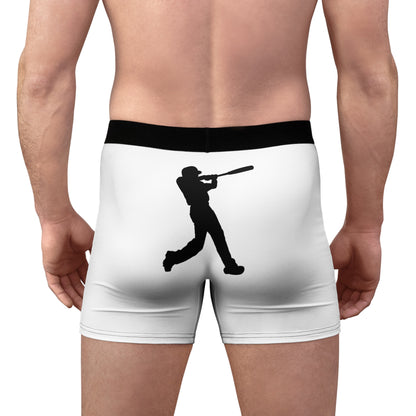 Men's Boxer Briefs: Baseball White