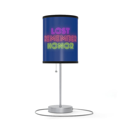 Lamp on a Stand, US|CA plug: Weightlifting Dark Blue