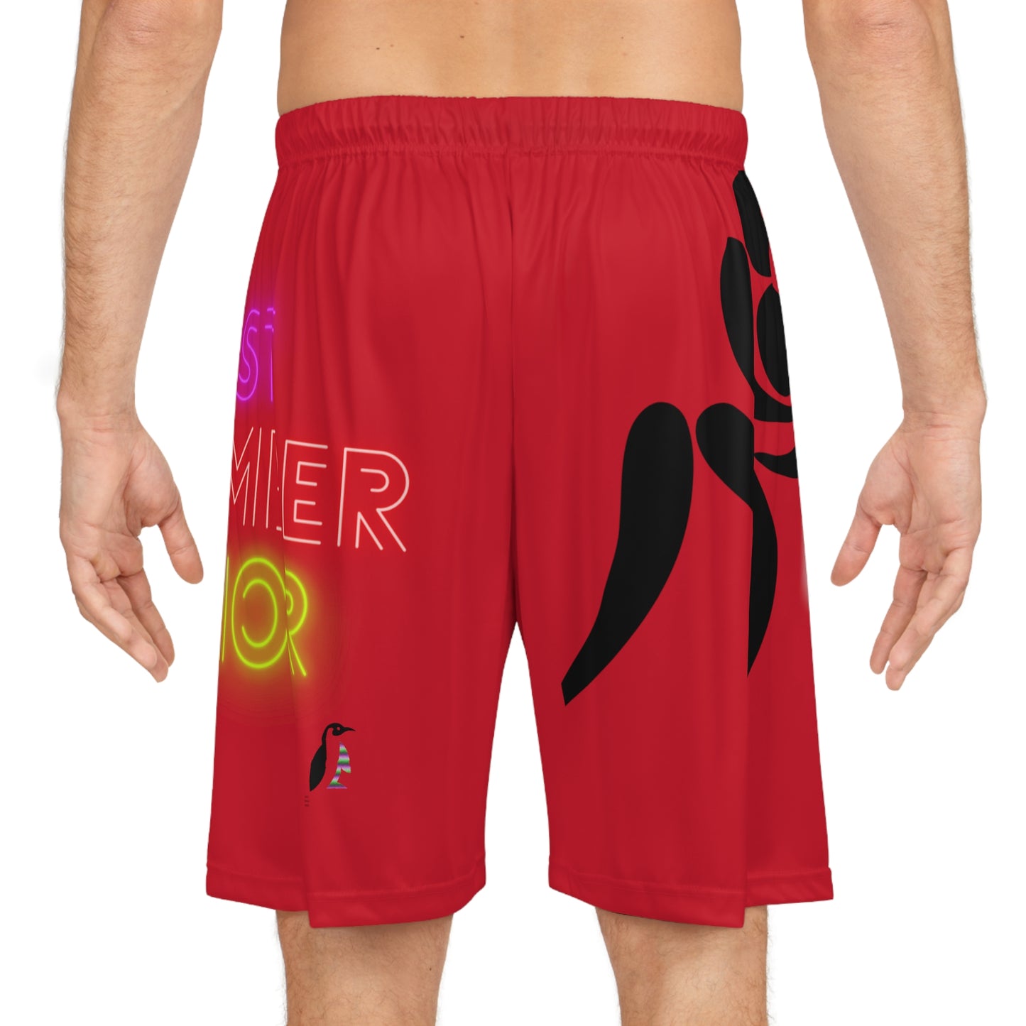 Basketball Shorts: Wrestling Dark Red