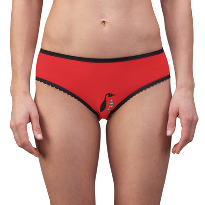 Women's Briefs: Golf Red