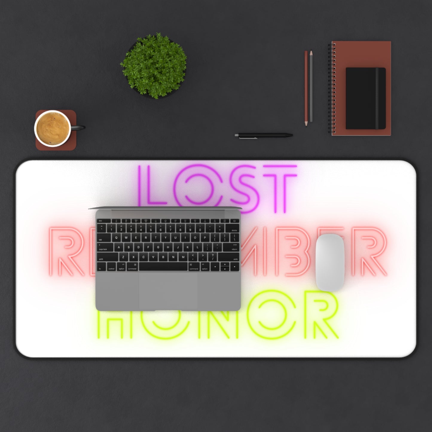 Desk Mat: Lost Remember Honor White