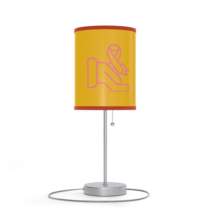 Lamp on a Stand, US|CA plug: Fight Cancer Yellow