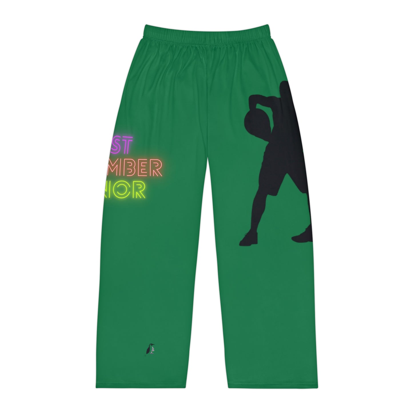 Men's Pajama Pants: Basketball Dark Green