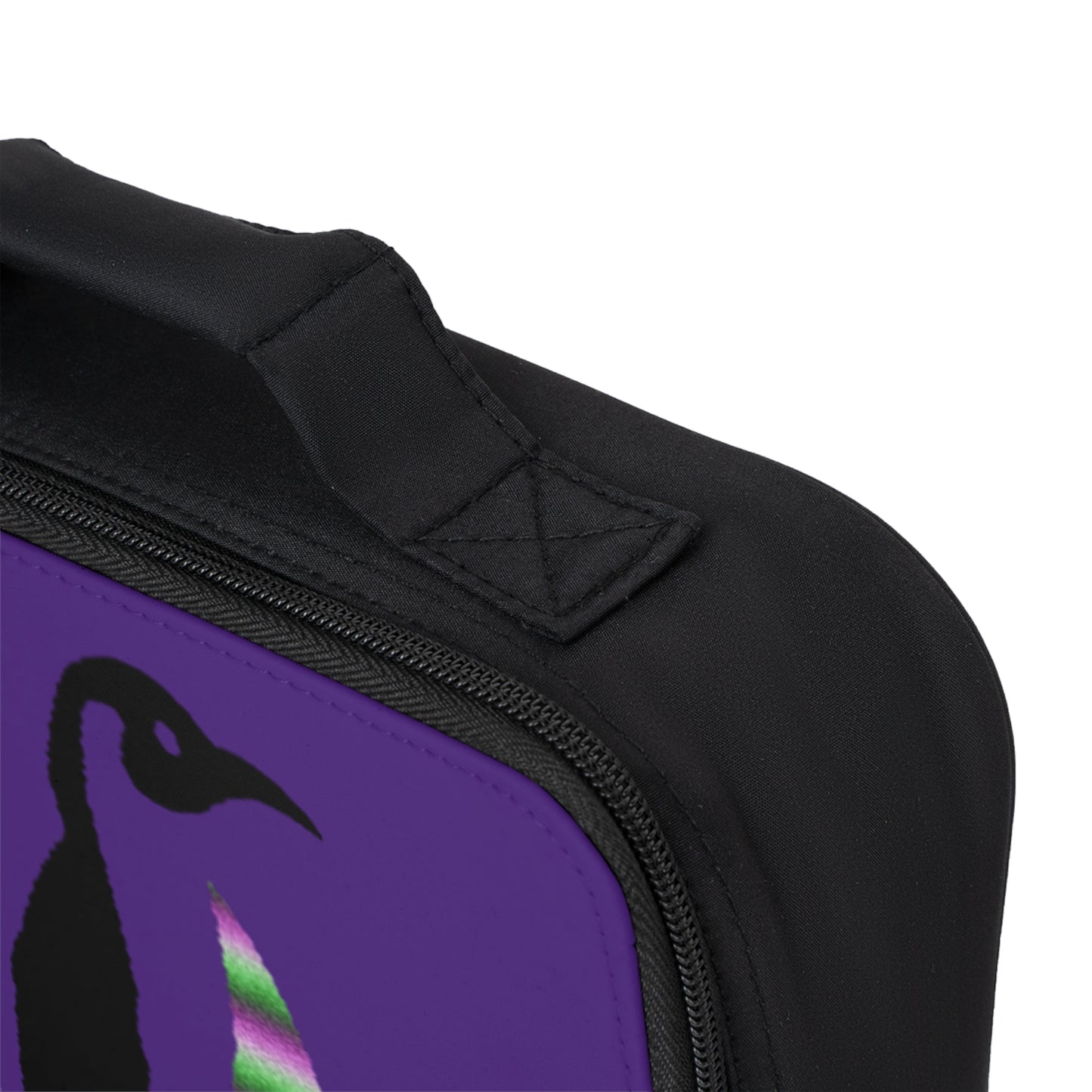 Lunch Bag: Crazy Penguin World Logo Purple