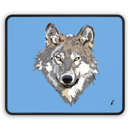 Gaming Mouse Pad: Wolves Lite Blue