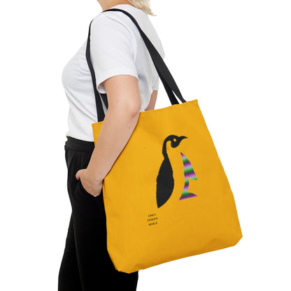 Tote Bag: Crazy Penguin World Logo Yellow